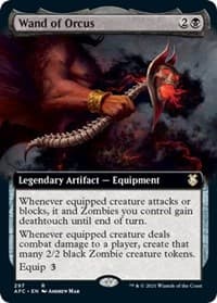 Wand of Orcus (Extended Art) - Commander: Adventures in the Forgotten Realms - Magic: The Gathering card