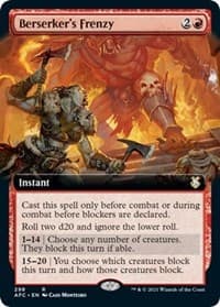 Berserker's Frenzy (Extended Art) - Commander: Adventures in the Forgotten Realms - Magic: The Gathering card
