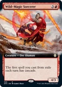 Wild-Magic Sorcerer (Extended Art) - Commander: Adventures in the Forgotten Realms - Magic: The Gathering card