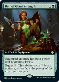 Belt of Giant Strength (Extended Art) - Commander: Adventures in the Forgotten Realms - Magic: The Gathering card