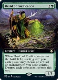 Druid of Purification (Extended Art) - Commander: Adventures in the Forgotten Realms - Magic: The Gathering card