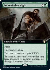 Indomitable Might (Extended Art) - Commander: Adventures in the Forgotten Realms - Magic: The Gathering card