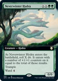 Neverwinter Hydra (Extended Art) - Commander: Adventures in the Forgotten Realms - Magic: The Gathering card
