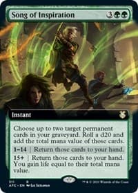 Song of Inspiration (Extended Art) - Commander: Adventures in the Forgotten Realms - Magic: The Gathering card