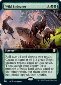 Wild Endeavor (Extended Art) - Commander: Adventures in the Forgotten Realms - Magic: The Gathering card
