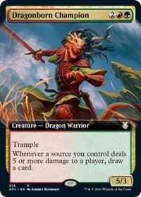 Dragonborn Champion (Extended Art) - Commander: Adventures in the Forgotten Realms - Magic: The Gathering card