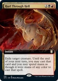Hurl Through Hell (Extended Art) - Commander: Adventures in the Forgotten Realms - Magic: The Gathering card