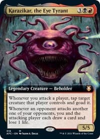 Karazikar, the Eye Tyrant (Extended Art) - Commander: Adventures in the Forgotten Realms - Magic: The Gathering card