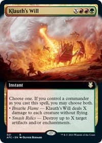 Klauth's Will (Extended Art) - Commander: Adventures in the Forgotten Realms - Magic: The Gathering card