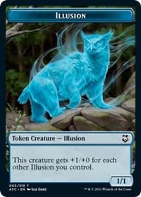 Illusion // Champion of Wits Double-Sided Token - Commander: Adventures in the Forgotten Realms - Magic: The Gathering card