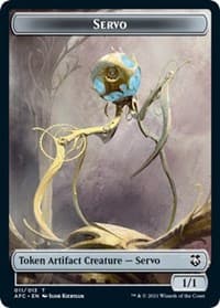 Servo // Zombie Double-Sided Token - Commander: Adventures in the Forgotten Realms - Magic: The Gathering card