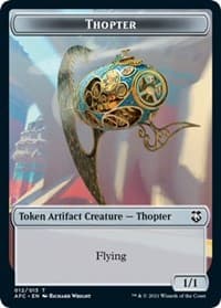 Thopter // Treasure Double-Sided Token - Commander: Adventures in the Forgotten Realms - Magic: The Gathering card