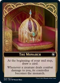 The Monarch // Dragon Spirit Double-Sided Token - Commander: Adventures in the Forgotten Realms - Magic: The Gathering card