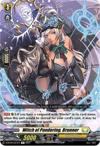 Witch of Pandering, Brunner - D-BT02: A Brush with the Legends - Cardfight Vanguard card