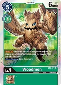 Woodmon - BT1-072 (Event Pack 1) - Release Special Booster 1.0 - Digimon Card Game card