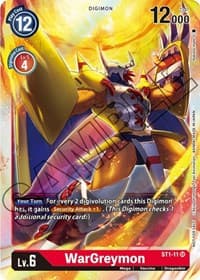 WarGreymon - ST1-11 (Event Pack 1) - Starter Deck 01: Gaia Red - Digimon Card Game card