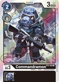 Commandramon - BT3-059 (Event Pack 1) - Release Special Booster 1.0 - Digimon Card Game card