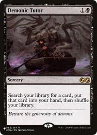 Demonic Tutor (UMA) - The List Reprints - Magic: The Gathering card