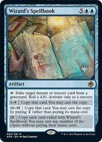 Wizard's Spellbook - Promo Pack: Adventures in the Forgotten Realms - Magic: The Gathering card