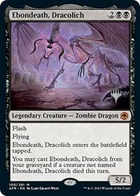 Ebondeath, Dracolich - Promo Pack: Adventures in the Forgotten Realms - Magic: The Gathering card