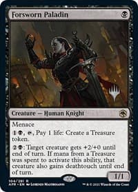 Forsworn Paladin - Promo Pack: Adventures in the Forgotten Realms - Magic: The Gathering card