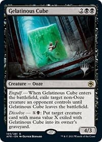 Gelatinous Cube - Promo Pack: Adventures in the Forgotten Realms - Magic: The Gathering card