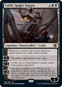 Lolth, Spider Queen - Promo Pack: Adventures in the Forgotten Realms - Magic: The Gathering card