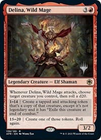 Delina, Wild Mage - Promo Pack: Adventures in the Forgotten Realms - Magic: The Gathering card