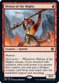 Minion of the Mighty - Promo Pack: Adventures in the Forgotten Realms - Magic: The Gathering card