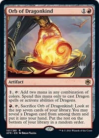 Orb of Dragonkind - Promo Pack: Adventures in the Forgotten Realms - Magic: The Gathering card