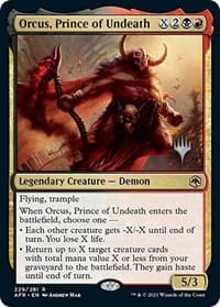 Orcus, Prince of Undeath - Promo Pack: Adventures in the Forgotten Realms - Magic: The Gathering card