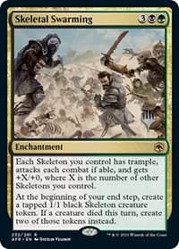 Skeletal Swarming - Promo Pack: Adventures in the Forgotten Realms - Magic: The Gathering card