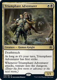 Triumphant Adventurer - Promo Pack: Adventures in the Forgotten Realms - Magic: The Gathering card
