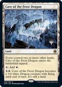 Cave of the Frost Dragon - Promo Pack: Adventures in the Forgotten Realms - Magic: The Gathering card