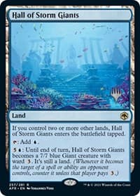 Hall of Storm Giants - Promo Pack: Adventures in the Forgotten Realms - Magic: The Gathering card