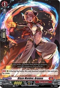 Blaze Maiden, Aruuna - D-BT02: A Brush with the Legends - Cardfight Vanguard card