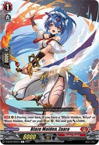 Blaze Maiden, Zaara - D-BT02: A Brush with the Legends - Cardfight Vanguard card
