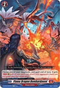 Flame Dragon Bombardment - D-BT02: A Brush with the Legends - Cardfight Vanguard card