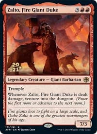 Zalto, Fire Giant Duke - Prerelease Cards - Magic: The Gathering card