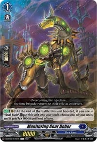 Monitoring Gear Dober - D-BT02: A Brush with the Legends - Cardfight Vanguard card
