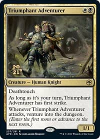 Triumphant Adventurer - Prerelease Cards - Magic: The Gathering card