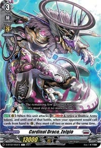 Cardinal Draco, Zelgio - D-BT02: A Brush with the Legends - Cardfight Vanguard card