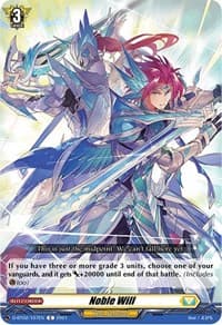 Noble Will - D-BT02: A Brush with the Legends - Cardfight Vanguard card