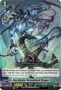 Iron Anchor Resentment Dragon - D-BT02: A Brush with the Legends - Cardfight Vanguard card