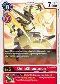 OmniShoutmon - Battle of Omni - Digimon Card Game card
