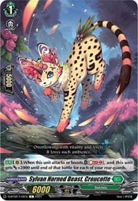 Sylvan Horned Beast, Croucotte - D-BT02: A Brush with the Legends - Cardfight Vanguard card