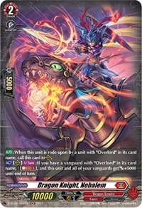 Dragon Knight, Nehalem (Holo) - D-BT02: A Brush with the Legends - Cardfight Vanguard card