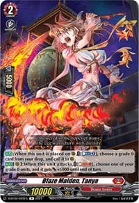 Blaze Maiden, Tanya - D-BT02: A Brush with the Legends - Cardfight Vanguard card