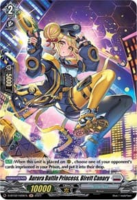 Aurora Battle Princess, Birett Canary (Holo) - D-BT02: A Brush with the Legends - Cardfight Vanguard card