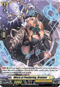 Witch of Pandering, Brunner (Holo) - D-BT02: A Brush with the Legends - Cardfight Vanguard card